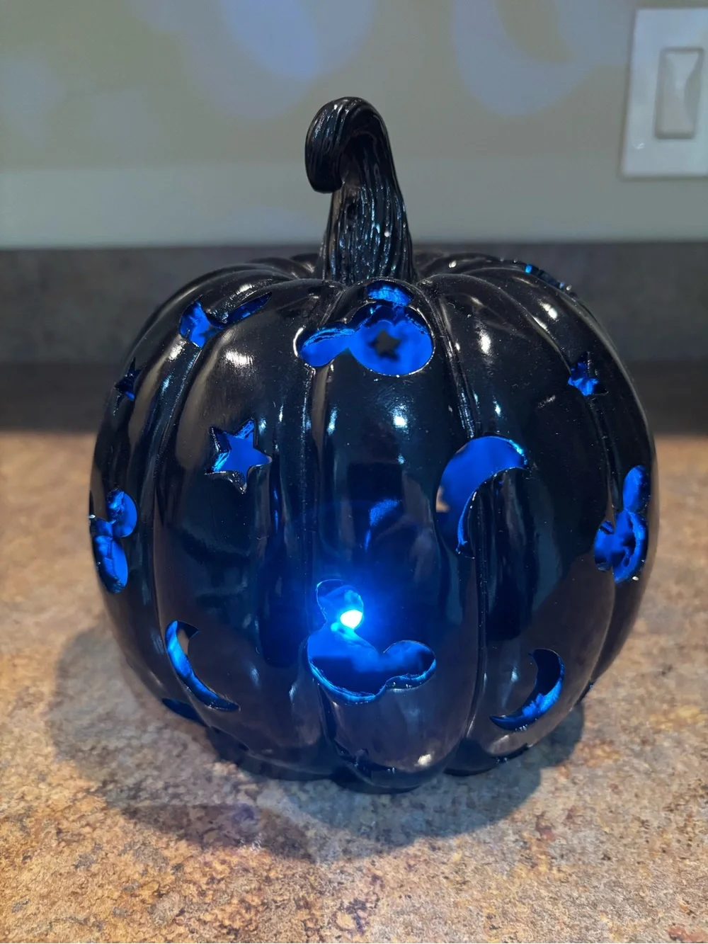 Mickey cut out light up Pumpkin halloween fall Decorative Home decor